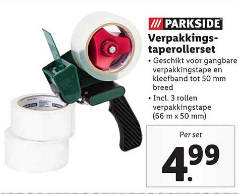 Parkside Verpakkingstaperollerset Aanbieding Bij Lidl Folders Nl