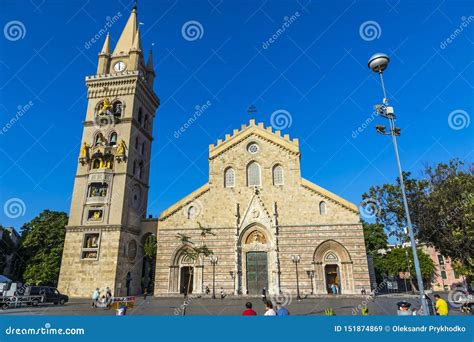 Messina Cathedral Duomo Di Messina, Sicily, Italy Editorial Stock Image ...