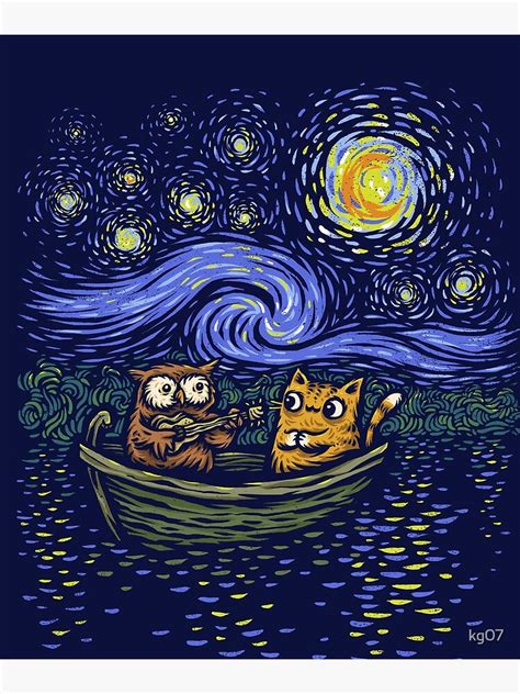 The Owl And The Pussy Cat Poster For Sale By Kg Redbubble