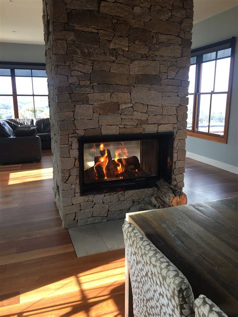 Chazelles Fireplaces Double Sided Gas And Wood Fireplaces