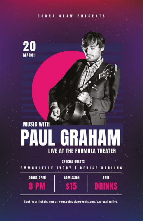 Free Concert Poster Templates Editable And Printable