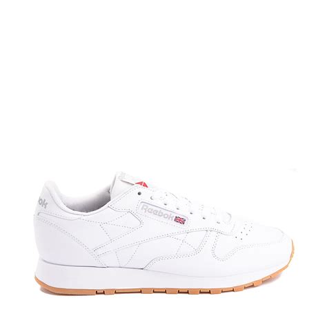 Womens Reebok Classic Leather Athletic Shoe White Gum Journeyscanada