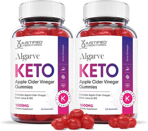 Justified Laboratories Algarve Keto ACV Gummies 1000 Mg Con Jugo De