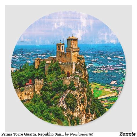 Prima Torre Guaita Republic San Marino Classic Round Sticker Zazzle