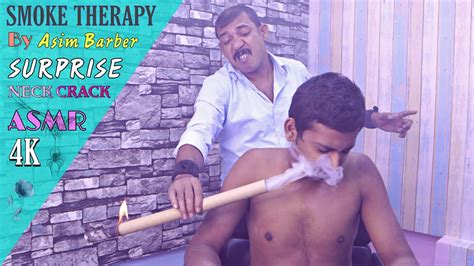 Smoke Therapy By Asim Barber Head Neck Shoulder Massage With