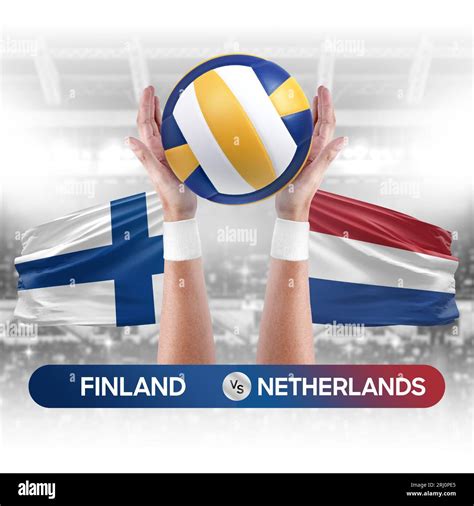 Finland vs Netherlands national teams volleyball volley ball match ...