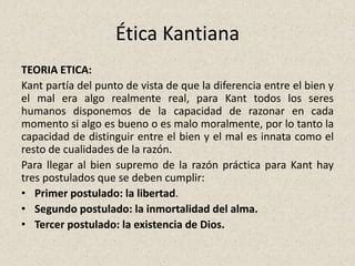 Etica Kantiana Ppt