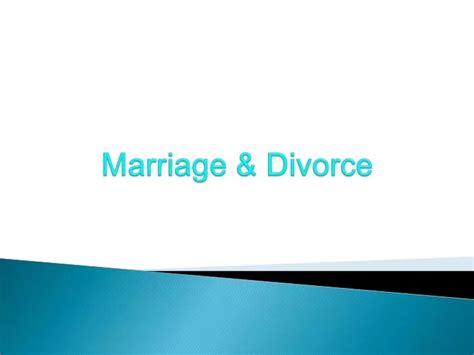 Ppt Marriage And Divorce Powerpoint Presentation Free Download Id