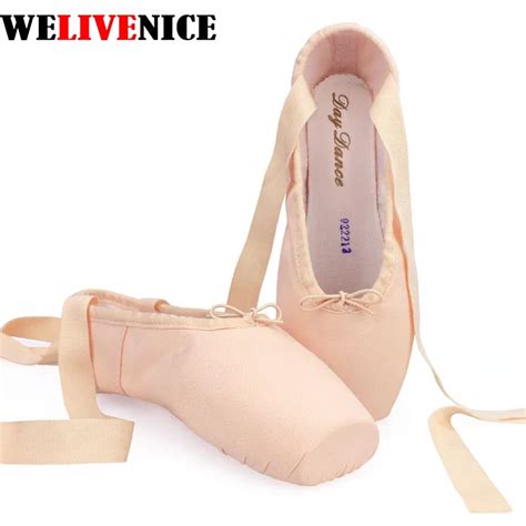 2017 Hot Child And Adult Canvas Ballet Pointe Dance Shoes Skin Color