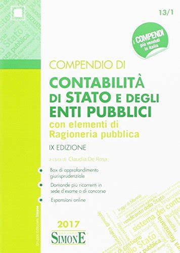 Il Migliore Compendio Di Contabilit Di Stato E Degli Enti Pubblici A