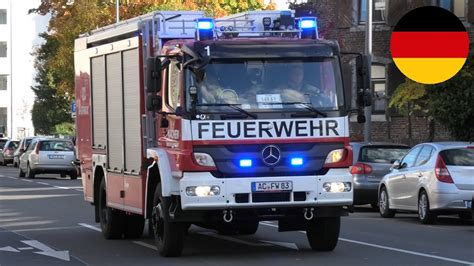 ELW1 GW Gefahrgut Berufsfeuerwehr Aachen Feuerwache 1 YouTube