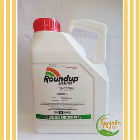 Jual HERBISIDA ROUNDUP 486SL SL 4 LITER 1LT ORIGINAL Shopee Indonesia