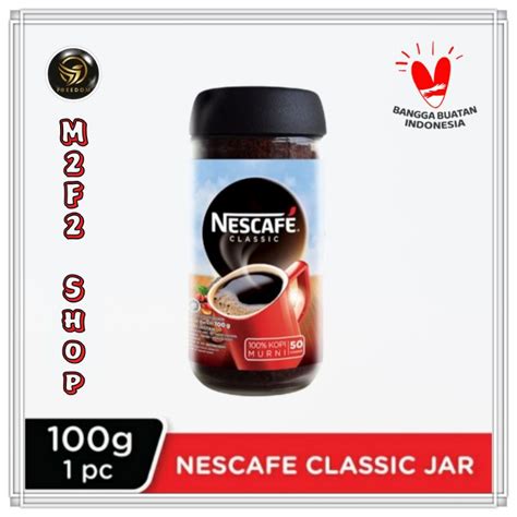 Jual Kopi Nescafe Classic 100 Murni Robusta Blend Jar Botol Beling