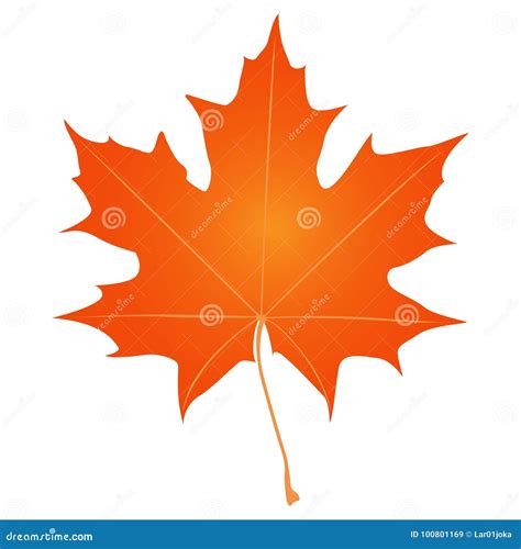 Isolated Fall Leaf Silhouette Stock Vector - Illustration of colorful ...