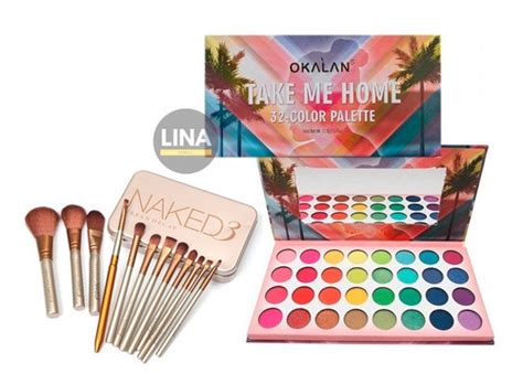 Kit Brochas Naked Paleta Sombras Take Me Home De Okalan Cuotas Sin