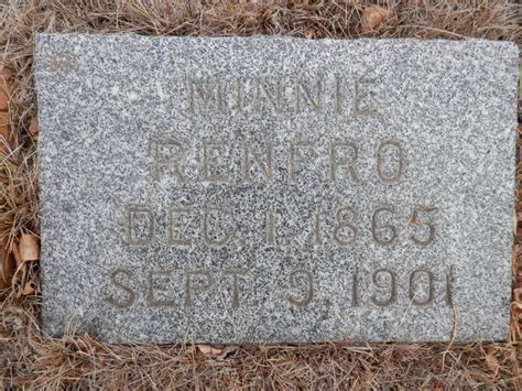 Minnie Hecht Renfro 1865 1901 Monumento Find A Grave