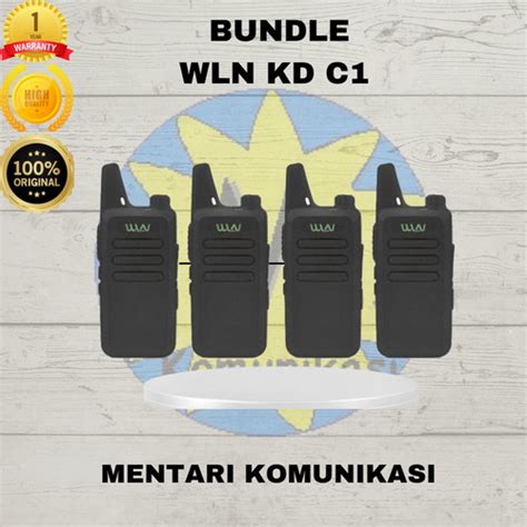 Jual BUNDLE HT WLN KD C1 ISI 4 PCS HT Wln KD C1 UHF Bundle Wln Kd