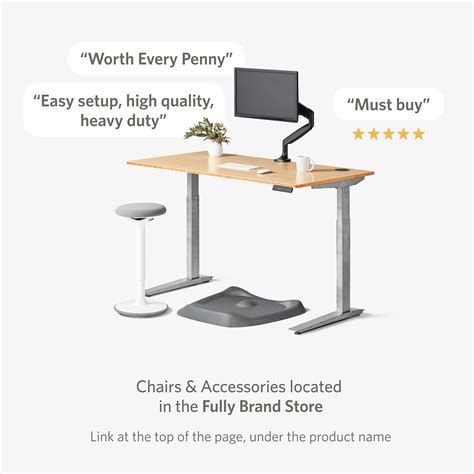 Buy Jarvis Standing Desk Bamboo Top Electric Adjustable Height Sit