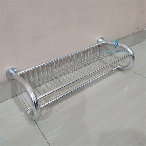 Jual Rak Handuk Gantungan Dinding Alumunium Towel Hanger Rack Toilet