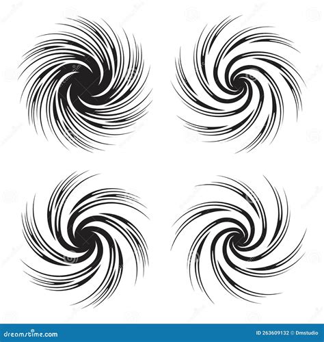 Vector Radial Spiral Burst Stock Vector Illustration Of Design