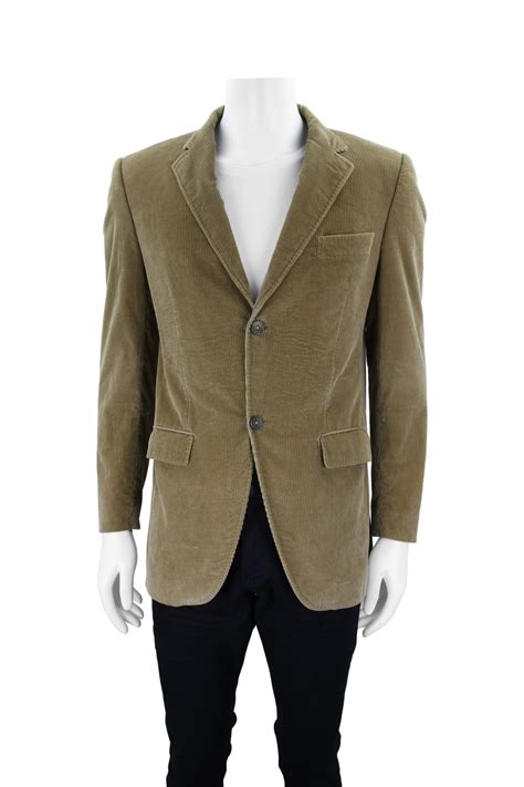 Blazer Dolce Gabbana Veludo Cotelê Bege Masculino Original