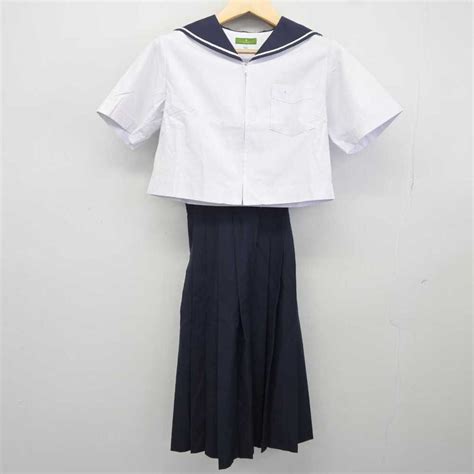 制服市場 福岡県 福岡教育大学附属福岡中学校 女子制服 3点 Sf043902