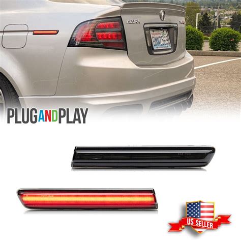 Gtinthebox Jdm Type S Look Smoked Rear Red Led Smoke Side Marker Lights