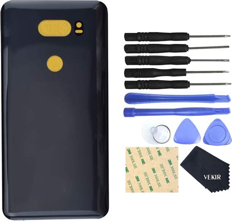 Vekir Glass Back Battery Door Replacement With Pre Cut Adehesive For Lg V30 V30