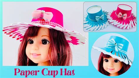 Paper Cup Hat How To Make A Hat Paper Cup Craft Ideas Mini Paper