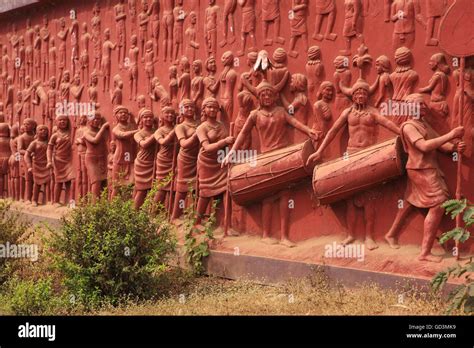 Terracotta murals, jagdalpur, bastar, chhattisgarh, india, asia Stock ...