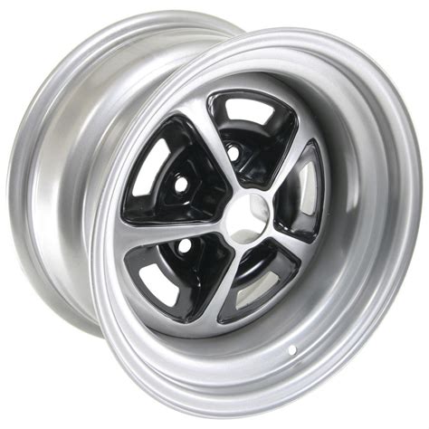 Wheel Vintiques 50 Ss396 Silver W Blk Slot Wheel 15x8 5x4 75 Pr 505834042 2 Ebay