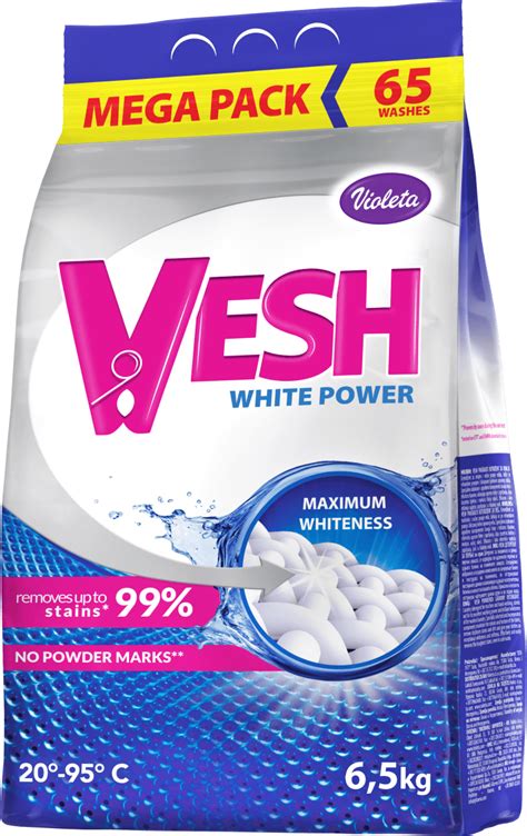 Violeta VESH White Power deterdžent u prahu za pranje veša 6 5 kg dm