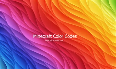 Minecraft Color Codes A Comprehensive Guide