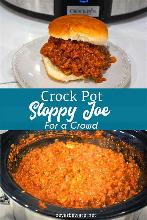 Crock Pot Sloppy Joes For A Crowd Is A Large Batch Of Sloppy Joes Recipe When You Are Looking