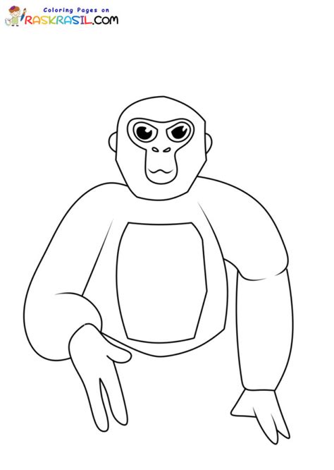 Gorilla Tag Coloring Pages