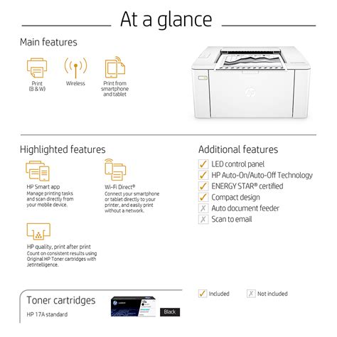 Hp Laserjet Pro M102w A4 Mono Laser Printer G3q35a