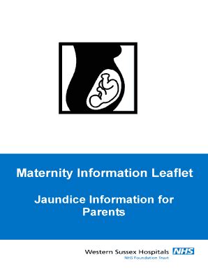 Fillable Online Maternity Information Leaflet Fax Email Print PdfFiller