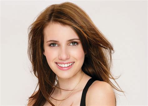 4k Emma Roberts Glance Smile Brunette Girl Dress Brown Haired Hd