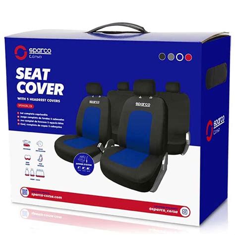 Kit Coberturas Banco Sparco Sport Preto Azul