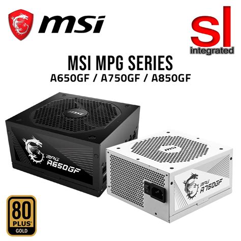 MSI MPG Series 80 GOLD Full Modular Power Supply A650GF A750GF