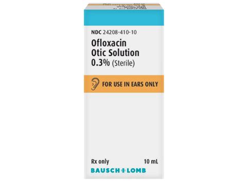 Ofloxacin Otic Solution 03 10 Ml Bausch And Lomb Ingredients And Reviews