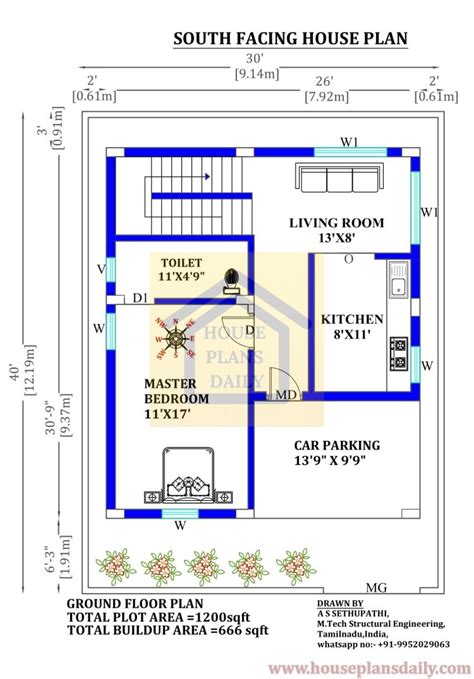 South Facing House Plans As Per Vastu Shastra Top 100 Plans In PDF