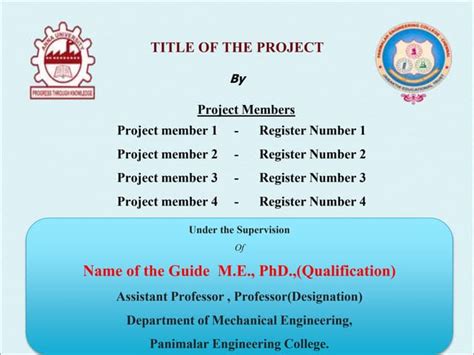 Final Year Project Template Pptx