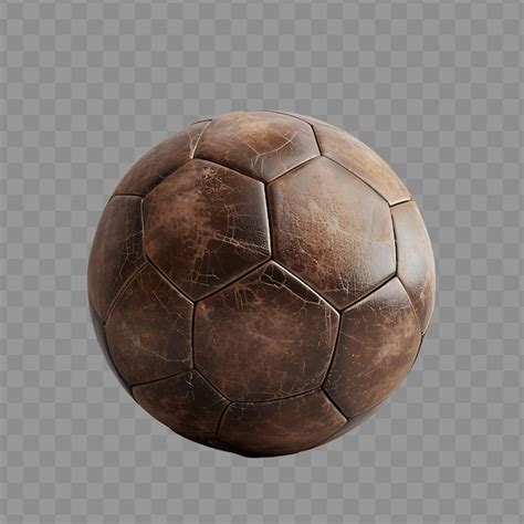 Premium Psd Football 3d Render With Realistic Design And Brown Color