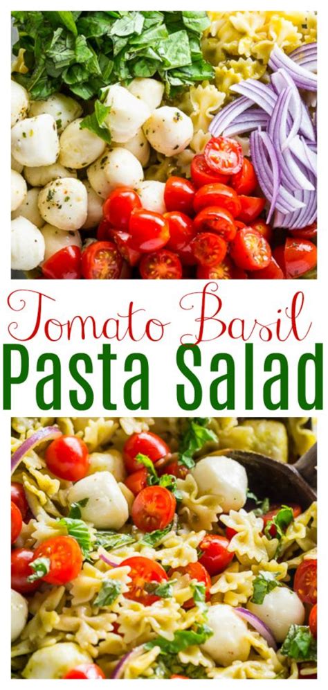 20 Minute Tomato Basil And Mozzarella Pasta Salad Baker By Nature