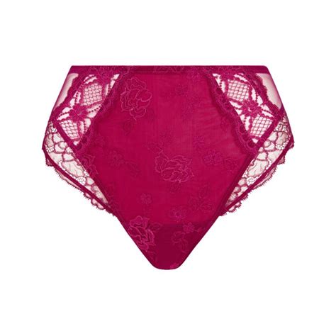 Lise Charmel Sublime En Dentelle Slip Haut Ach Fuchsia