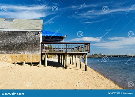 Beach House At Provincetown Cape Cod Massachusetts Stock Image Image Of Buildings Beach