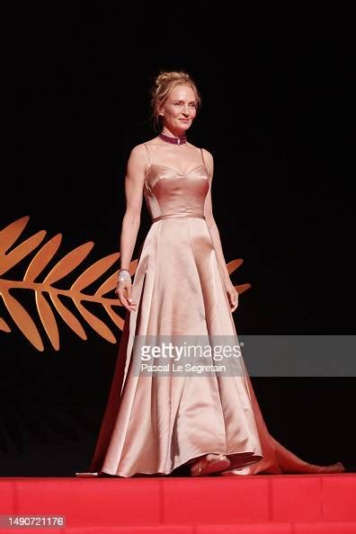 Uma Thurman Arrives On Stage During The Opening Ceremony At The 76th