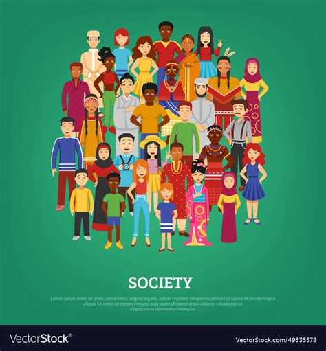 Society concept Royalty Free Vector Image - VectorStock