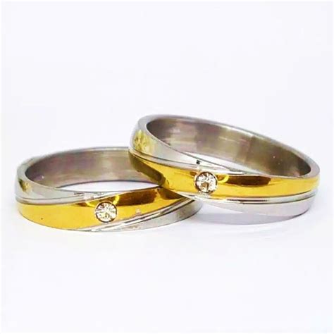 Jual CINCIN TITANIUM PRIA WANITA NIKAHAN CINCIN TUNANGAN CINCIN